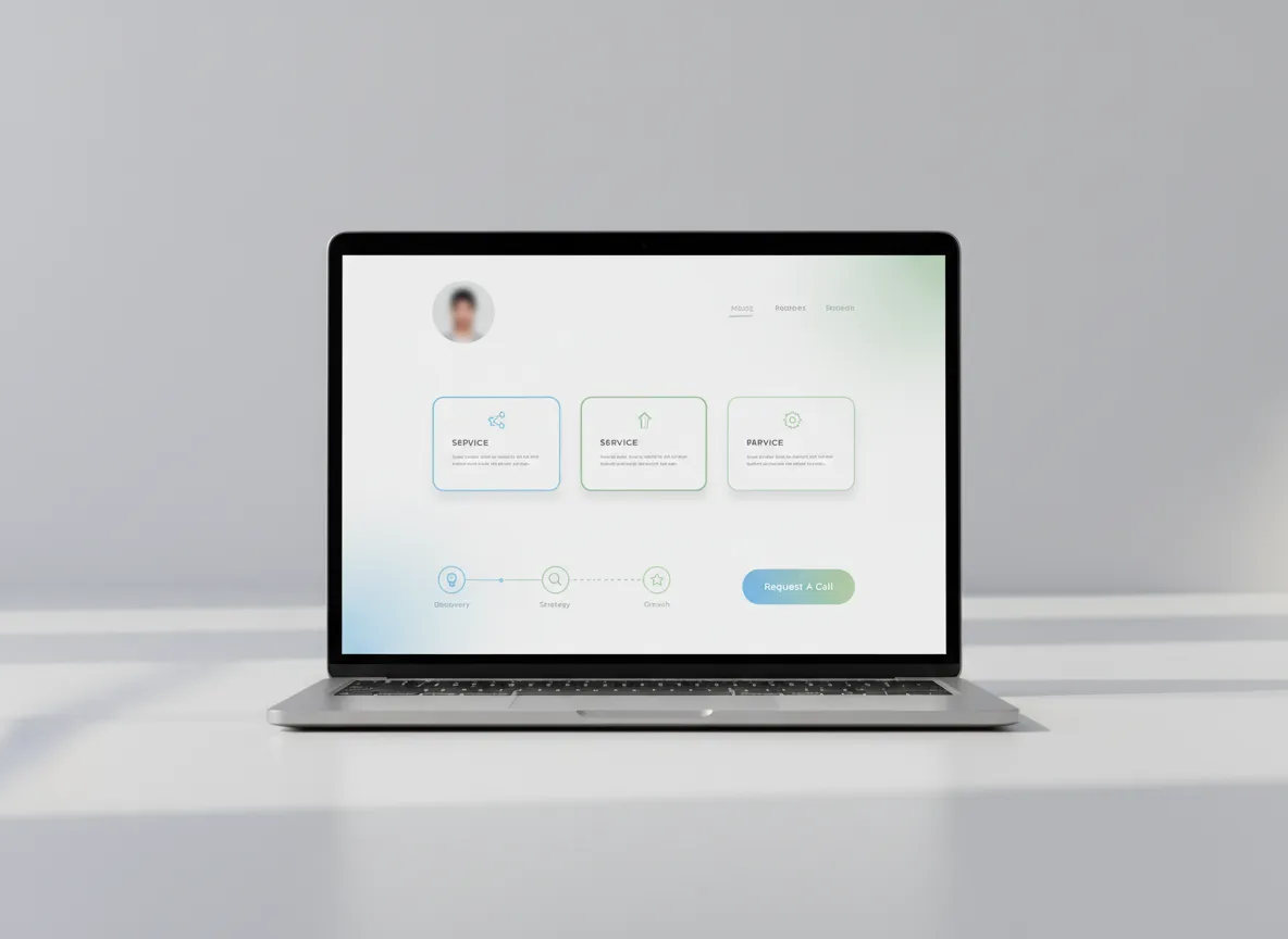 Professional website for small business consultant